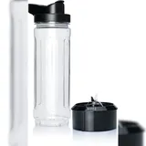 Wilfa 2Go Flasche mit Messer WX-2GO schwarz