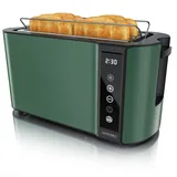 Arendo Langschlitz Toaster 4 Scheiben Touch Panel Display 1500 W Grün
