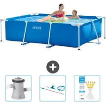 Intex Rahmenschwimmbecken rechteckig – 220x150x60 cm – Zubehör CB82 Blau No Size