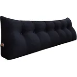 Großes Bettruhe Keilkissen, Lang Lesekissen, Dekoratives Kopfteilkissen, Dreieckiges Rückenkissen, Loungekissen für Tagesbett oder Couch,
