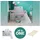Homestyle4u Hochbett 90 x 200 cm Kiefer massiv weiß grau