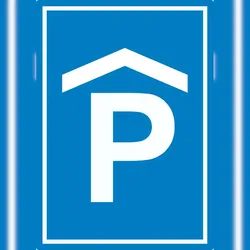 P Parkhaus Parkgarage Aufkleber A0 (841x1189mm)