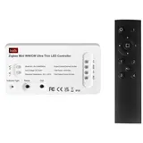 Kalb Material Für Möbel kalb Zigbee Controller + 4 Kanal Fernbedienung für 12/24 VDC LED-Systeme CCT Farbwechsel, dimmbar, Smart Home 2,4GHz
