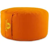 Famanu Yogakissen rund mit biologischer Speltfüllung - 17cm Sitzhöhe - 35cm Durchmesser - waschbare Bio-Baumwollhülle