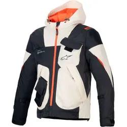 Alpinestars Mogress Air, Textiljacke - Schwarz/Beige/Neon-Orange - XXL
