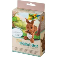 Folia Häkelset Mini Eichhörnchen Braun
