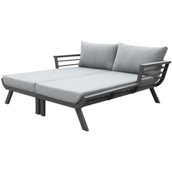 Garden Pleasure Garten-Sonnenliege für 2 Personen »Delia« grau, 170x62 cm