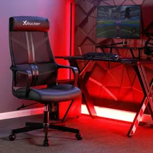 X Rocker Helix Gaming Bürodrehstuhl Schwarz