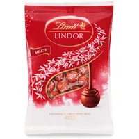 Lindt Schokolade Lindor Beutel Mini Milch| 100 g | Schokoladen-Geschenk zu Weihnachten