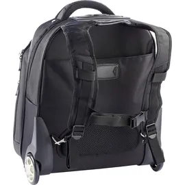 Dermata 2 Rollen Rucksacktrolley 47.5 cm Laptopfach schwarz