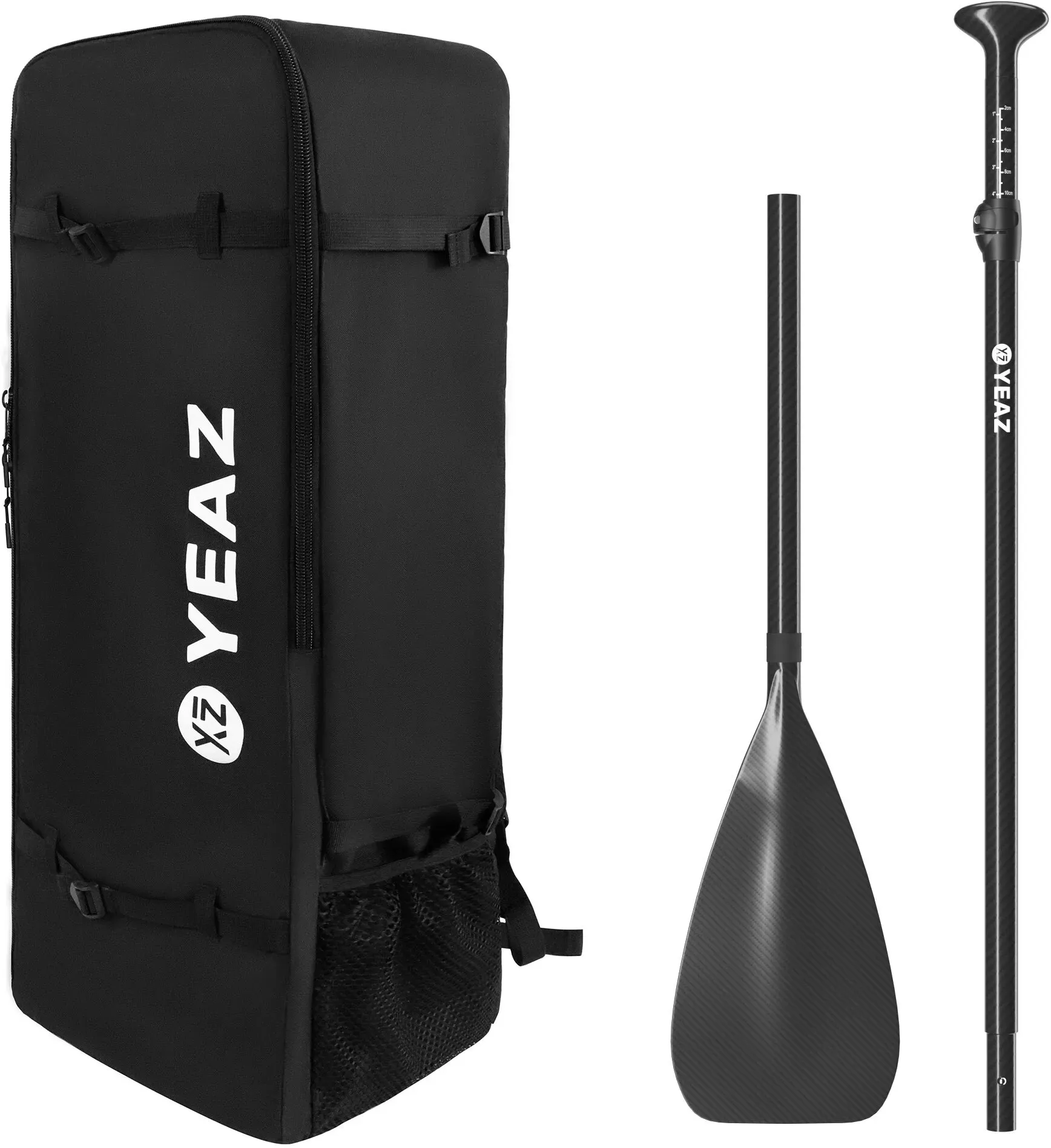 YEAZ SUP-Paddel »Rucksack & Carbon-Paddel KIT CARBON« YEAZ Eclipse Black -