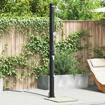 vidaXL Solardusche Schwarz 217 cm