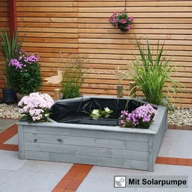 Promadino Hochteich grau 144 x 144 x 40 cm,