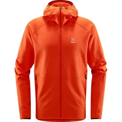 Haglöfs Herren Fleecejacke Skuta Hood, XL - HABANERO