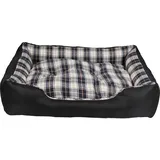 Heim Hunde-und Katzenbett mit herausnehmbarem Kissen 75 cm x 58 cm x 19 cm