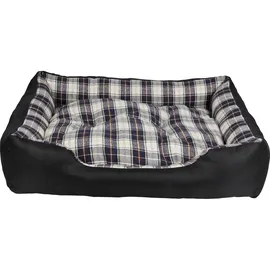 Heim Hunde-und Katzenbett mit herausnehmbarem Kissen 75 cm x 58 cm x 19 cm