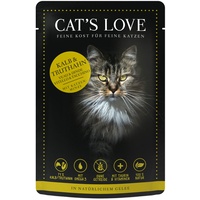 Cat's Love Mix Kalb, Truthahn, Katzenminze & Leinöl 12 x 85 g