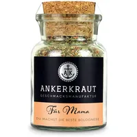 Ankerkraut Für Mama Gewürz, Mischung würziger Zutaten für Spaghetti Bolognese als Sonderedition, Geschenk für Mom, Überraschung für Mutter, Klassiker für die Küche, 100g im Korkenglas