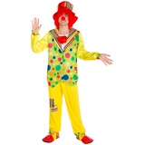 tectake dressforfun Herrenkostüm Clown | Kostüm + Clown-Nase & Schlapphut | Harlekin Clown-Kostüm Fasching (XL | Nr. 300836)