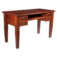 MASSIVMOEBEL24.DE Schreibtisch Akazie 130x60x77 nougat lackiert OXFORD #506