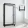 deluke Kaminholzregal Innen Metall 25 x 80 x 150 cm Schwarz