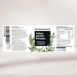 Natural Elements Ashwagandha Komplex Kapseln 113 g