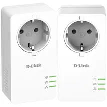 D-Link PowerLine AV2 DHP-P601AV 1000 Gigabit Passthrough Kit 1000Mbps (2 Adapter)