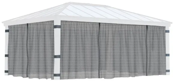 Palram-Canopia Moskitonetze Seitenteile für Pavillon Dallas 4.3x6