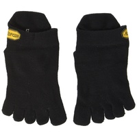 Vibram FiveFingers Herren Athletic No Show Socks, Black, S