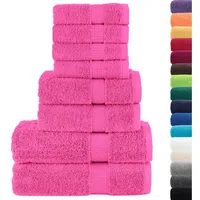 VidaXL 8 tlg. Premium-Handtuch-Set SOLUND Rosa 600 g/m2