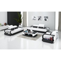 JVmoebel Sofa Luxus Rote Sofagarnitur 3+2 modernes Design Stilvoll Neu, Made in Europe weiß