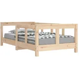 vidaXL Kinderbett 70 x 140 cm Kiefer massiv braun