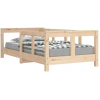 vidaXL Kinderbett 70 x 140 cm Kiefer massiv braun