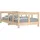 vidaXL Kinderbett 70 x 140 cm Kiefer massiv braun