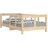 vidaXL Kinderbett 70 x 140 cm Kiefer massiv braun