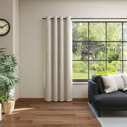 Vorhang NEUTEX FOR YOU "David Eco" Gr. 1, beige (leinen), B:144cm H:245cm, Baumwolle, Polyester, Gardinen, Nachhaltig