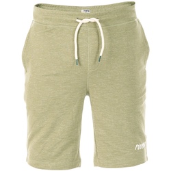 riverso Kurze Hosen Herren Sport mit Taschen Regular Fit RIVMike Regular Fit Vintage Grün Grau Normaler Bund Tunnelzug S
