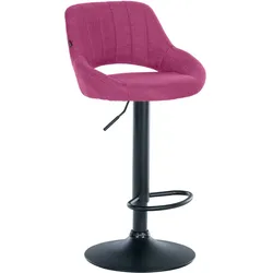 CLP Barhocker Milet Stoff lila/schwarz