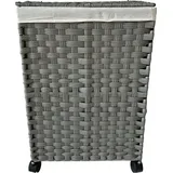 Hti-Living Wäschesammler 40 Liter Briena Grau - Grau