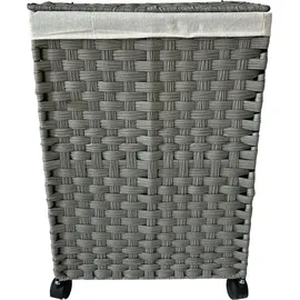 Hti-Living Wäschesammler 40 Liter Briena Grau - Grau