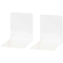 Wedo Buchstütze Metall breit Weiß 2 St.