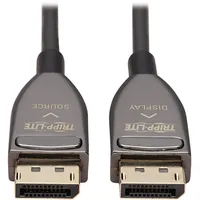 Tripp Lite Eaton DisplayPort-Kabel mit aktivem optischen Anschluss AOC 8K 60 Hz M/M CL3 Rated Latching Connectors Blac 15 m (49 ft.)