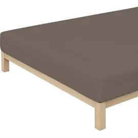 schlafgut Premium Baumwolle 90 x 190 - 100 x 220 cm sand deep