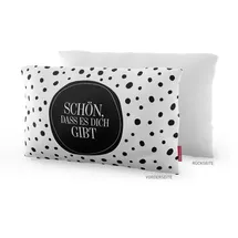 La Vida Kissen 25x40cm Schön, dass es dich gibt, Punkte