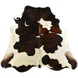 generisch KUHFELL STIERFELL BRAUN SCHWARZ Weiss Tricolor 200 x 220 cm XL Rinder Fell Teppich VON KUHFELLE ONLINE
