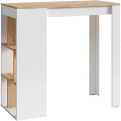Bartisch Moby Weiß/Eiche ca. 110x50x104 cm