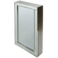 Casa Padrino Luxus Schmuckschrank Silber 40 x 9 x