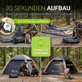 Juskys EasyFlow M Dunkelgrau/Khaki