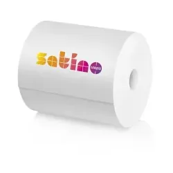 Satino Comfort Putztuchrolle, hochweiß, 2-lagig, CR1-kompatibel, Hochweiße Papierputzrolle mit hoher Festigkeit und optimaler Saugkraft, 1 Karton = 2 Rollen à 1000 Blatt