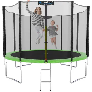 244 cm inkl. Sicherheitsnetz und Leiter Grün